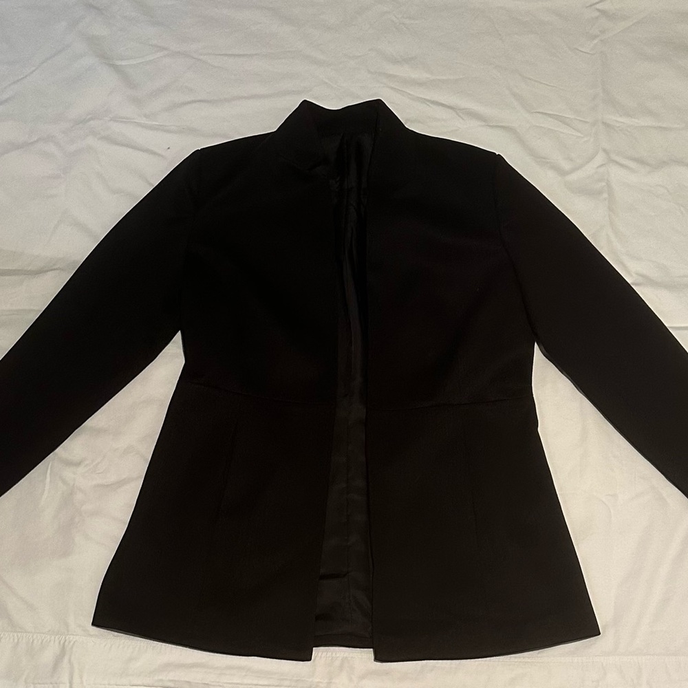 Stand Up Notch Collar Wool Blend Peacoat XXL